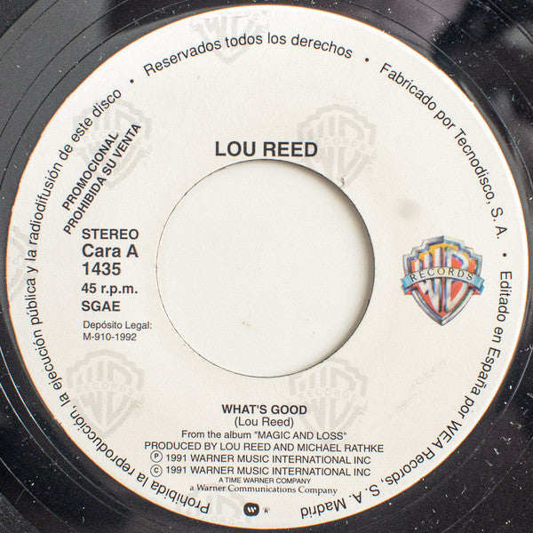 Lou Reed : What's Good (7", Single, Promo)