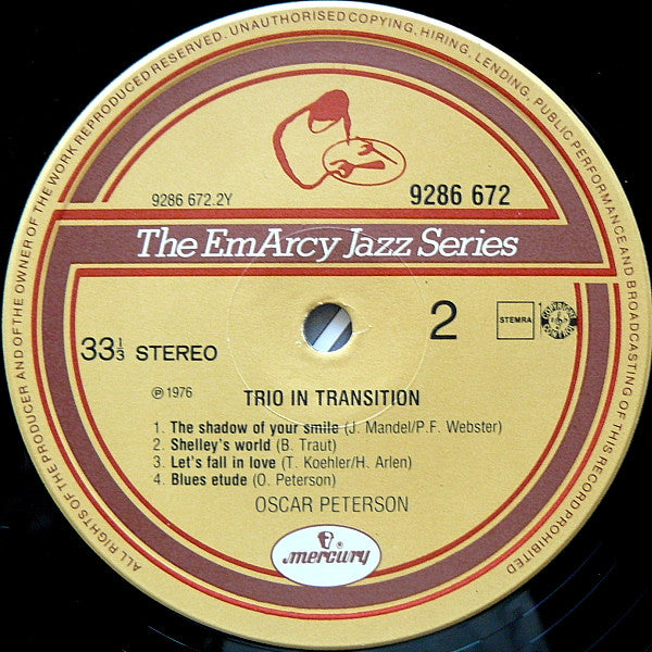 Oscar Peterson : Trio In Transition (2xLP, Comp, RM)