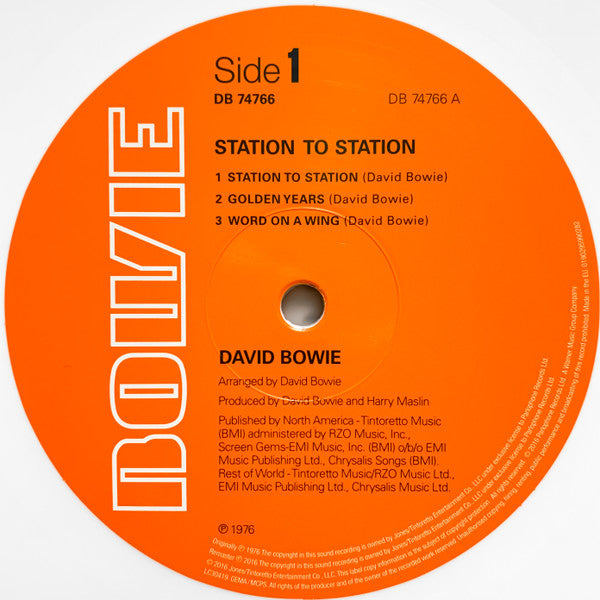 David Bowie : Station To Station (LP, Album, Ltd, RE, RM, RP, Whi)