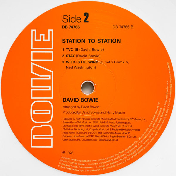 David Bowie : Station To Station (LP, Album, Ltd, RE, RM, RP, Whi)