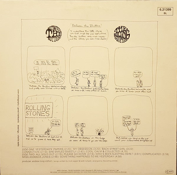 The Rolling Stones : Between The Buttons (LP, Album, RE)