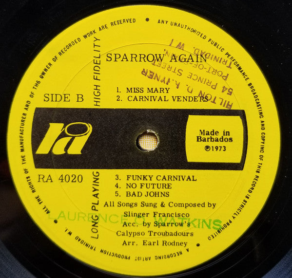 Mighty Sparrow : Knock Dem Down (LP, Album)