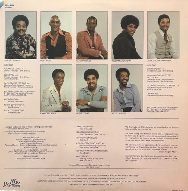 Crown Heights Affair : Dream World (LP, Album, Ter)