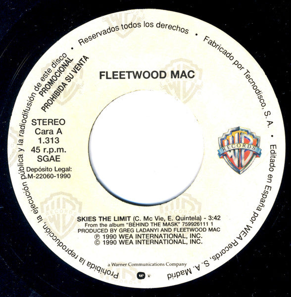 Fleetwood Mac : Skies The Limit (7", Single, Promo)