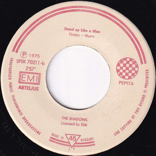 The Shadows : Stand Up Like Man / Let Me Be The One (7", Single)