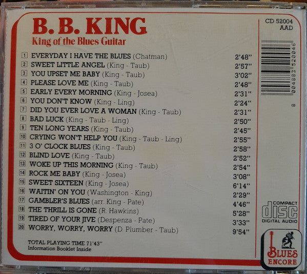 B.B. King : King Of The Blues Guitar (CD, Comp)