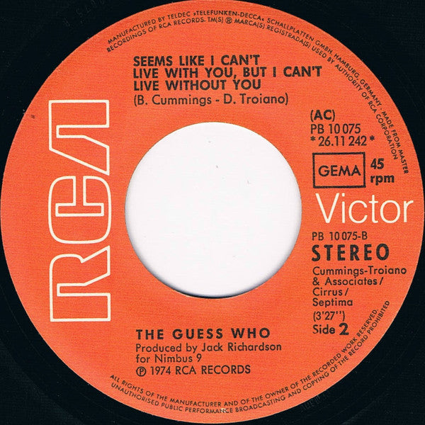 The Guess Who : Dancin' Fool (7", Single)