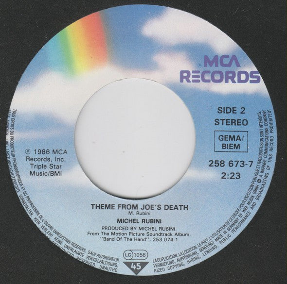 Bob Dylan With The Heartbreakers* : Band Of The Hand (7", Single)