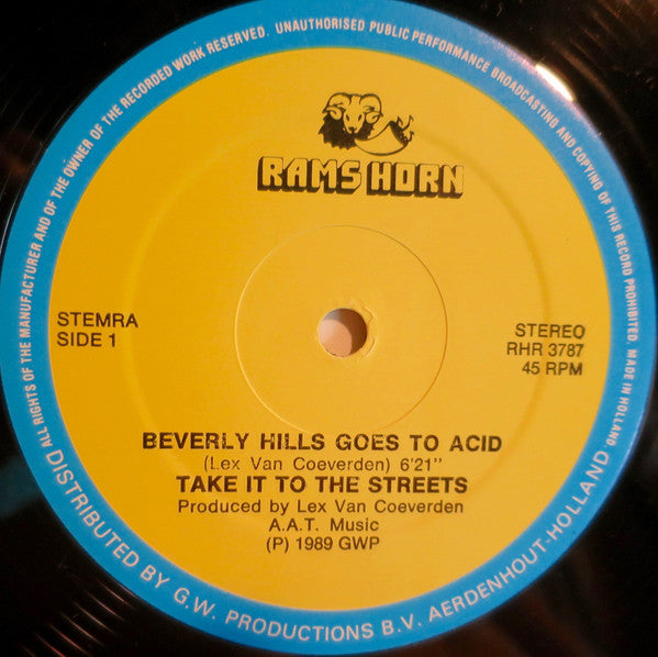 Take It To The Streets : Beverly Hills Goes To Acid (12")
