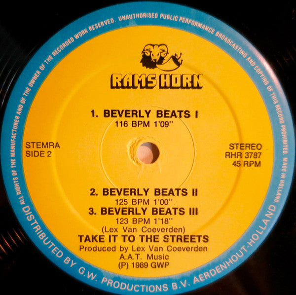 Take It To The Streets : Beverly Hills Goes To Acid (12")