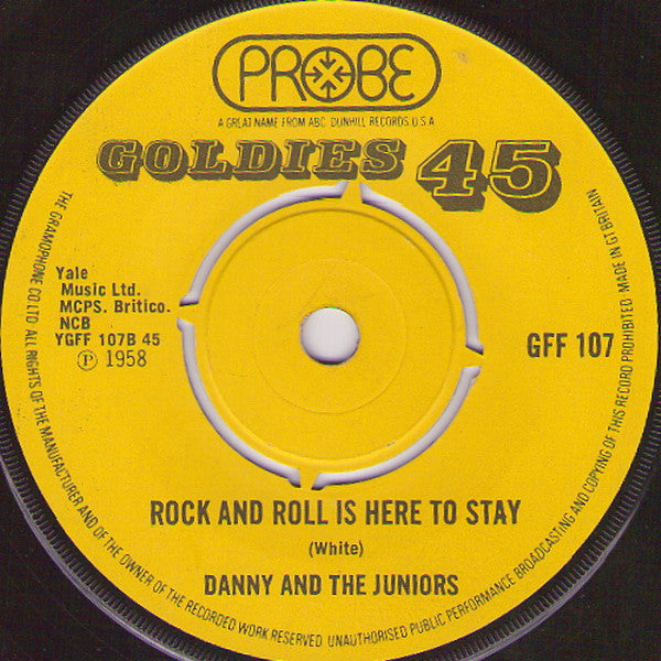 Danny And The Juniors* : At The Hop / Rock And Roll Is Here To Stay (7", Single)
