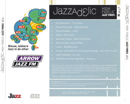 Various : Jazzadelic 08.5 High-Fidelic Jazz Vibes  (CD, Comp, Promo)