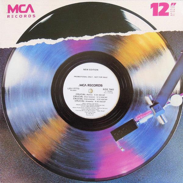 New Edition : Crucial (12", Single, Promo)
