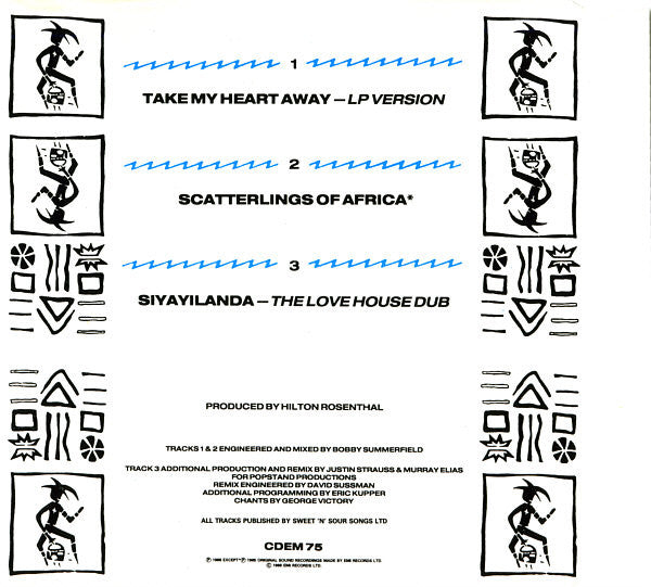 Johnny Clegg & Savuka : Take My Heart Away (CD, Maxi)