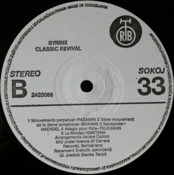 Syrinx (7) : Classic Revival (LP, Album, Gat)