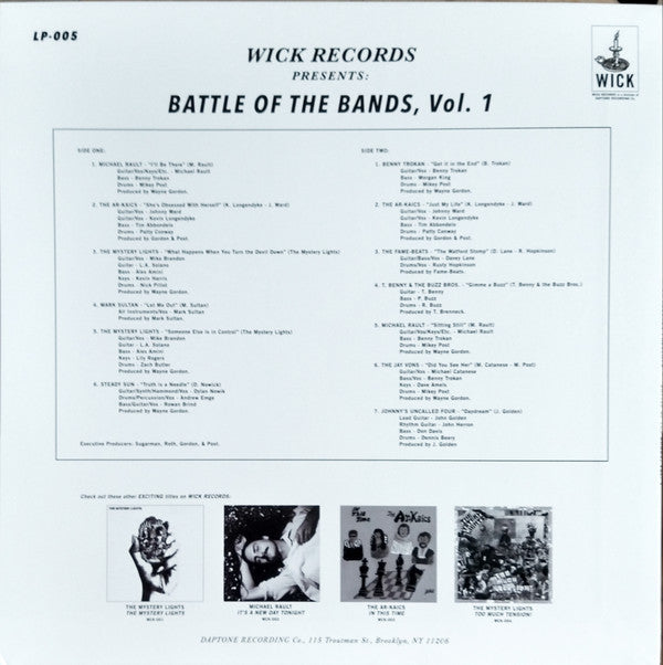 Various : Wick Records Presents - Battle Of The Bands Vol. 1 (LP, Comp, Ran)