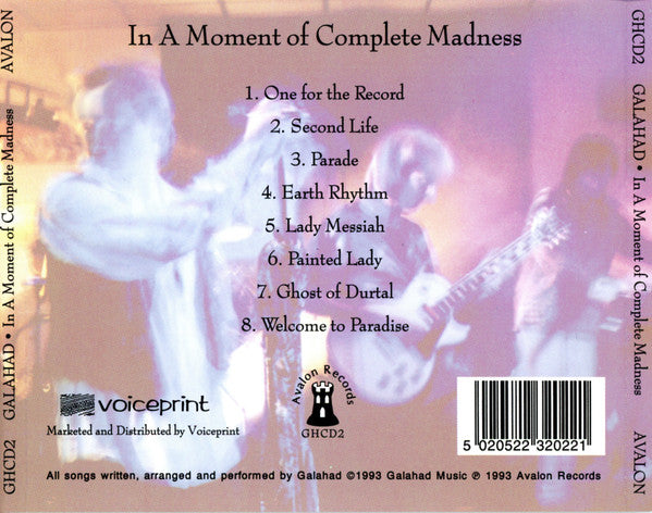 Galahad : In A Moment Of Complete Madness (CD, Album)