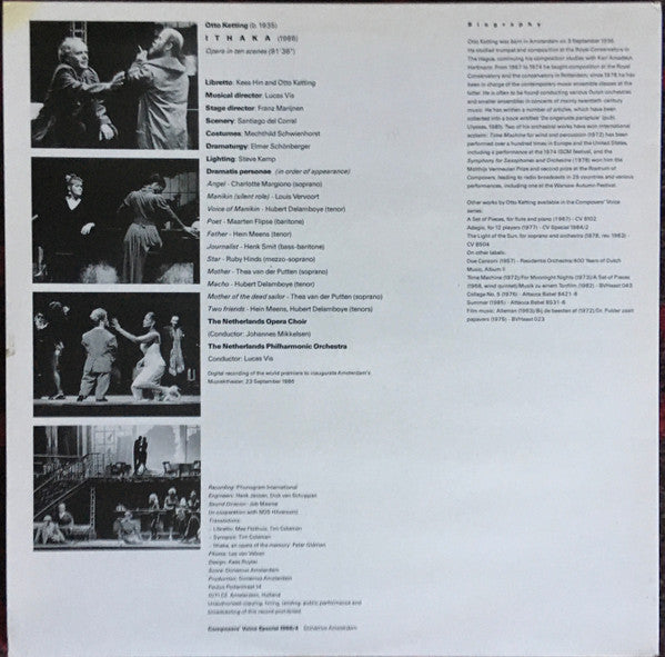 Otto Ketting, Nederlands Opera Koor, Johannes Mikkelsen, Nederlands Philharmonisch Orkest (2), Lucas Vis : Ithaka (2xLP)