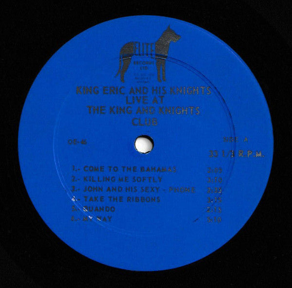 King Eric And His Knights : Live At The King And Knights Club (LP, Album)