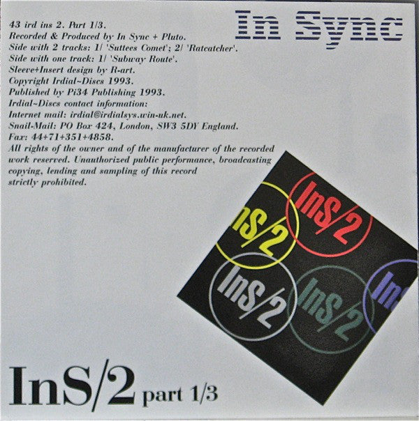 In Sync + Pluto : Ratcatcher EP (12", EP, Bla)