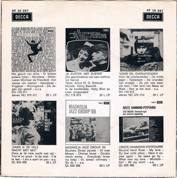 Boudewijn de Groot : Het Land Van Maas En Waal / Testament (7", Single, Mono)