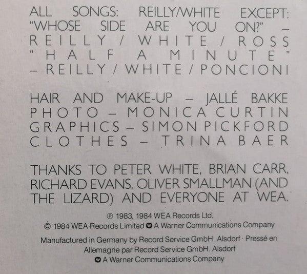 Matt Bianco : Whose Side Are You On (LP, Album, Tel)