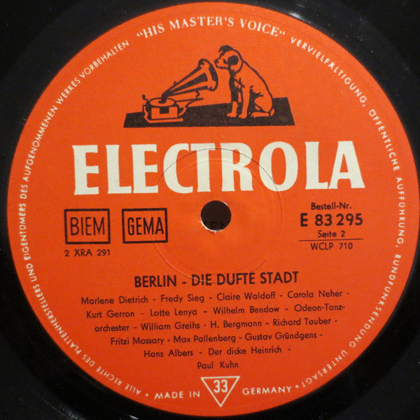 Various : Berlin Die Dufte Stadt (LP, Comp)