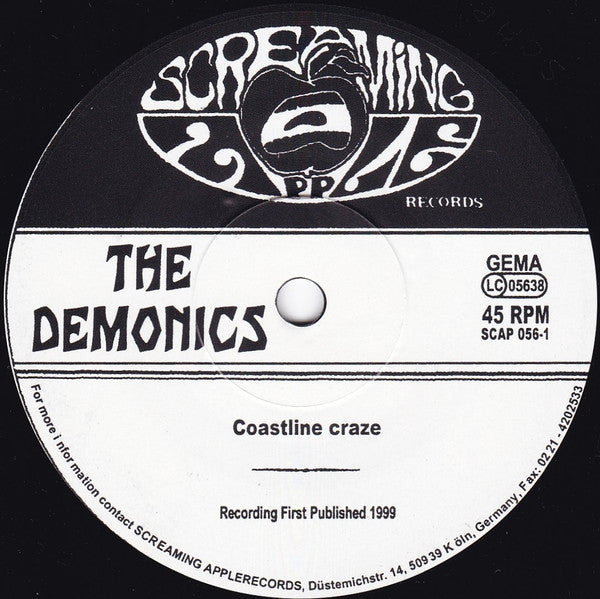 The Demonics : Coastline Craze / Hotrod (7", Single)