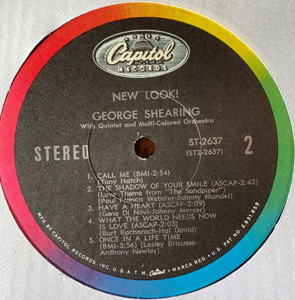 George Shearing With The George Shearing Quintet And The New Sounds Of The George Shearing Orchestra : New Look! (LP, Album)