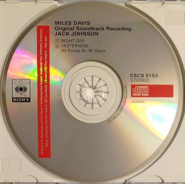 Miles Davis : Jack Johnson (Original Soundtrack Recording) (CD, Album, RE)