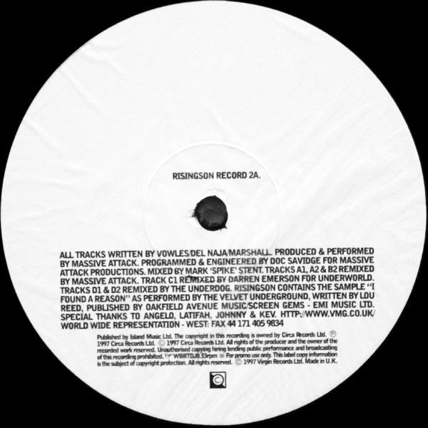 Massive Attack : Risingson (2x12", Promo)
