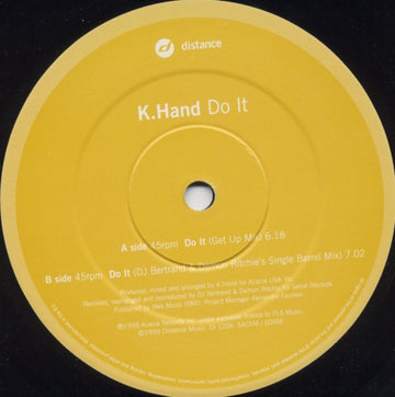 K. Hand* : Do It (12")