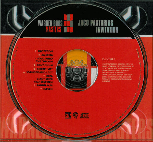 Jaco Pastorius : Invitation (CD, Album, RE, RM, Dig)
