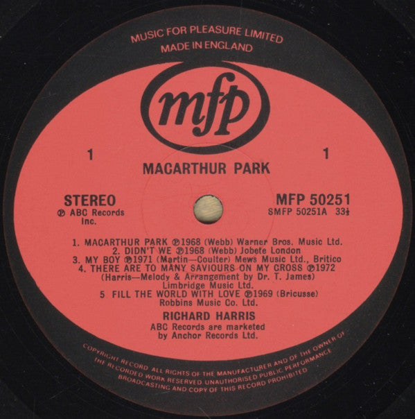 Richard Harris : Macarthur Park (LP, Comp, RE)