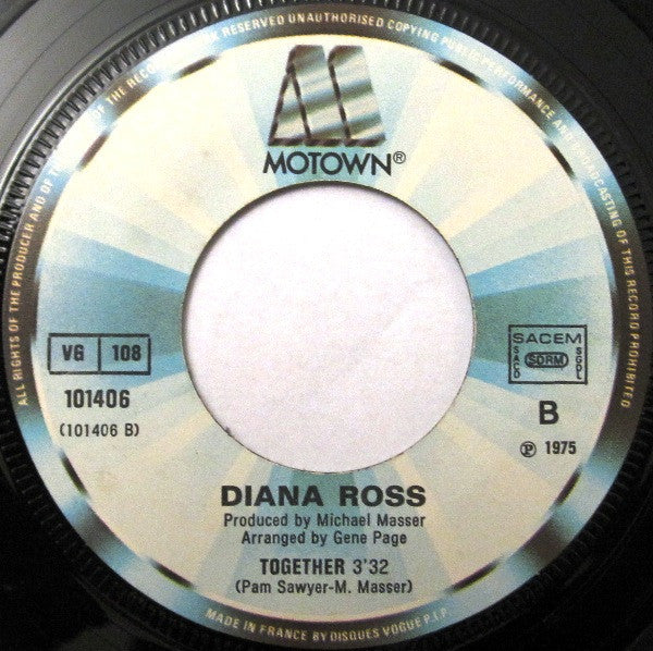 Diana Ross : It's My Turn (7", Single, RE)