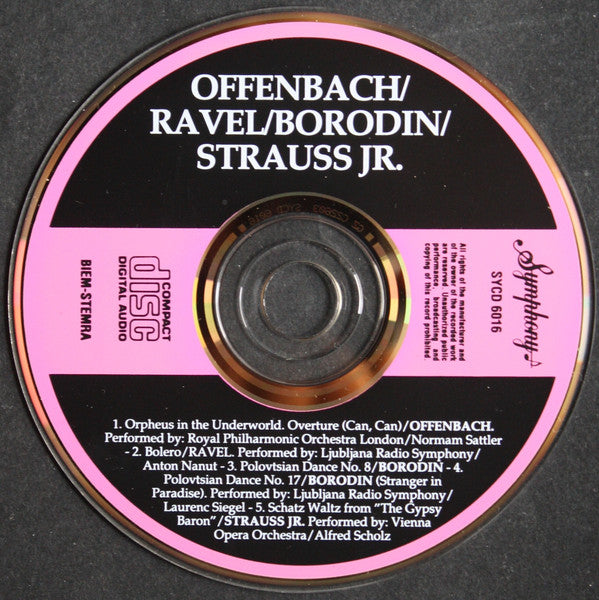 Jacques Offenbach, Maurice Ravel, Alexander Borodin, Johann Strauss Jr. : Offenbach / Ravel / Borodin / Straus Jr. (CD)