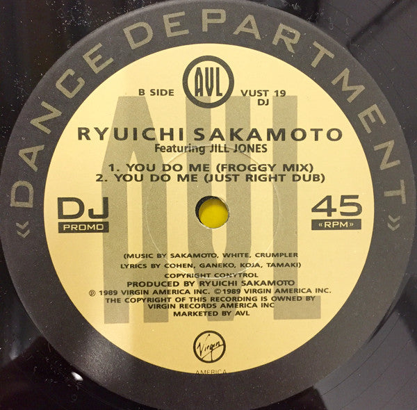 Ryuichi Sakamoto : You Do Me (Justin Strauss Remix) (12", Promo)
