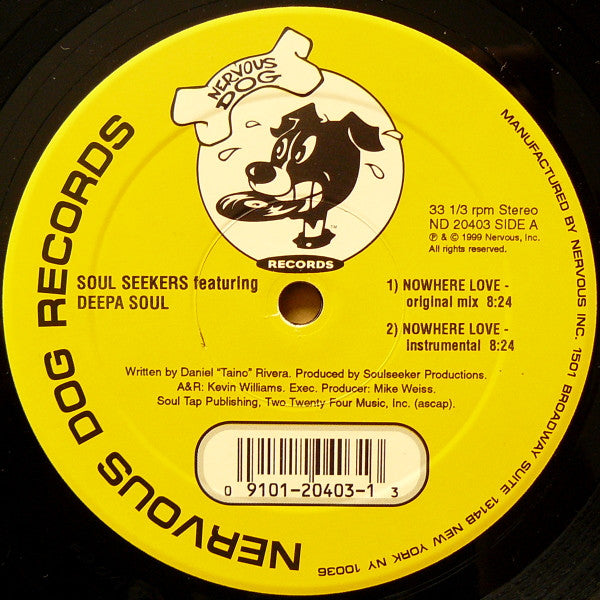 Soul Seekers Feat. Deepa Soul : Nowhere Love (12")