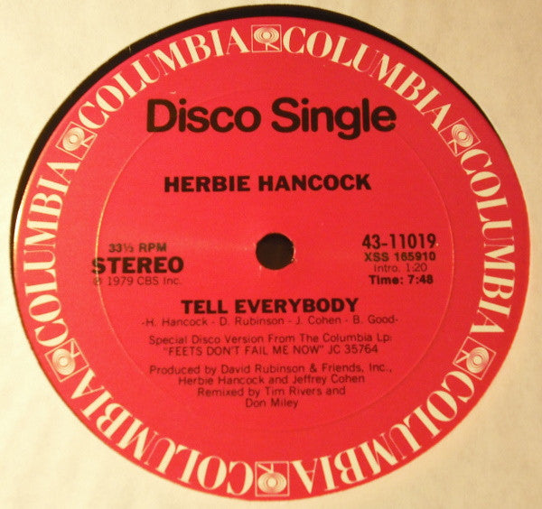 Herbie Hancock : Tell Everybody (12")