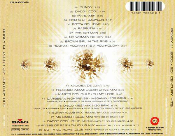 Boney M. : 20th Century Hits (CD, Album, Comp)