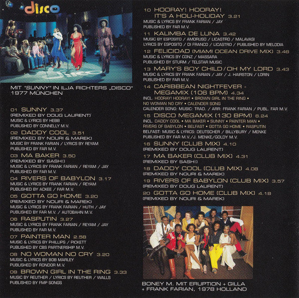 Boney M. : 20th Century Hits (CD, Album, Comp)