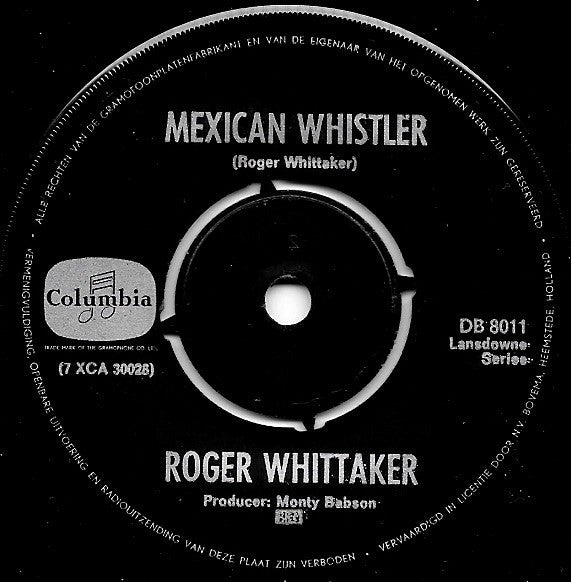 Roger Whittaker : Mexican Whistler (7", Single)