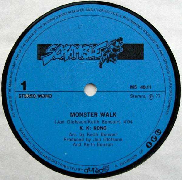 K. K. Kong / Soul Iberica Band : Monster Walk / Baby Sitter (12", Single, Ltd)