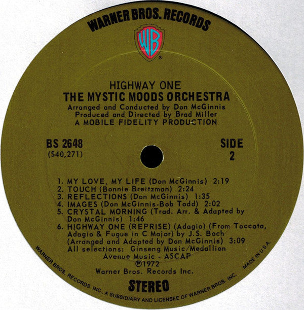 The Mystic Moods Orchestra : Highway One (LP, Album)
