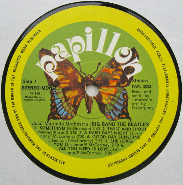 José Marcello Orchestra : Big Band And The Beatles (LP, Album)