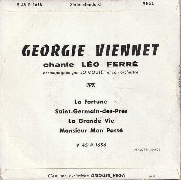 Georgie Viennet : Chante Léo Ferré (7", EP)