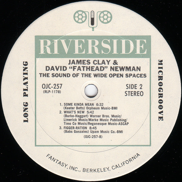 James Clay & David "Fathead" Newman : The Sound Of The Wide Open Spaces !!!! (LP, Album, RE)
