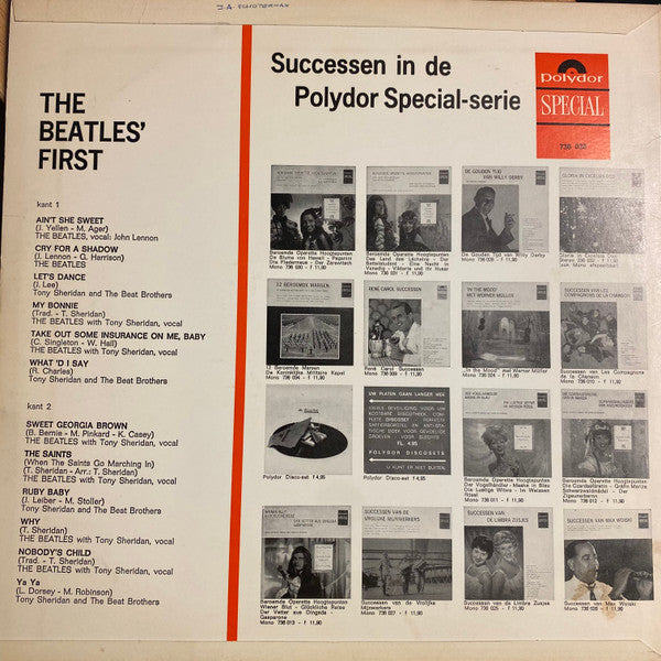 The Beatles Featuring Tony Sheridan : The Beatles' First (LP, Comp, RE)