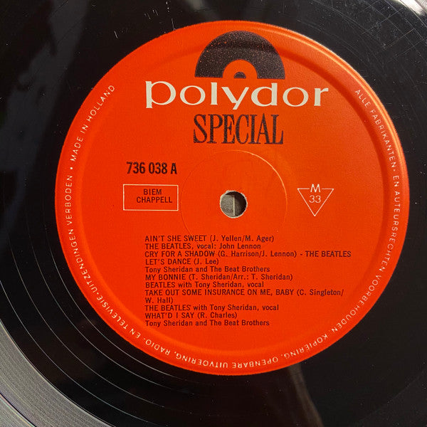 The Beatles Featuring Tony Sheridan : The Beatles' First (LP, Comp, RE)