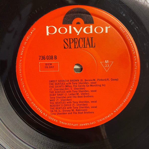 The Beatles Featuring Tony Sheridan : The Beatles' First (LP, Comp, RE)